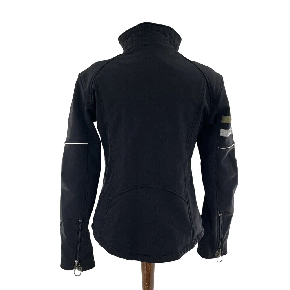 FRAUENSCHUH Black Full Zip Insulated Ski Jacket Size M Schoeller Womens Gorpcore
